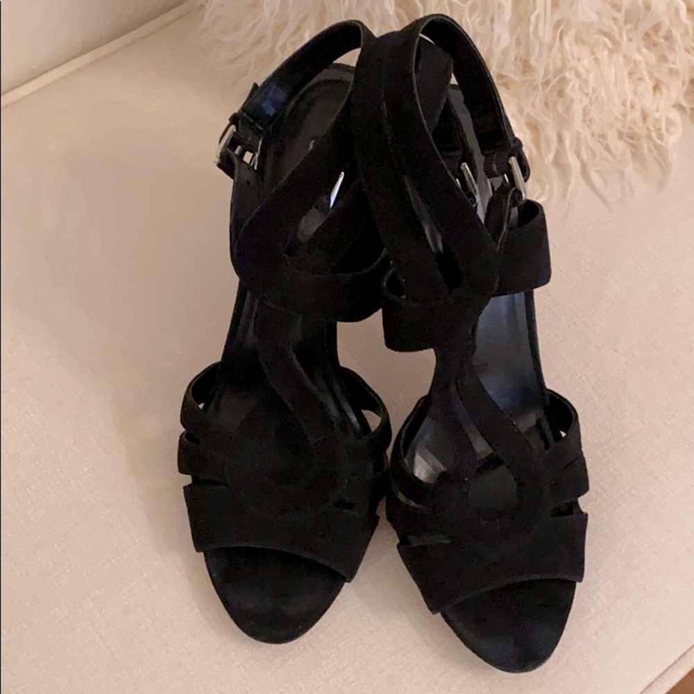 Nordstrom black suede heels